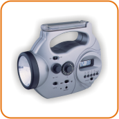 9078CK - 手摇充电 AM/FM 收音机连数字闹钟, 手提灯(Dynamo Powered AM/FM Radio Lantern with Digital Alarm Clock)
